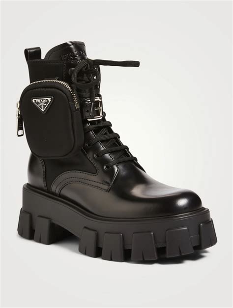 prada monolith platform|prada monolith combat boots.